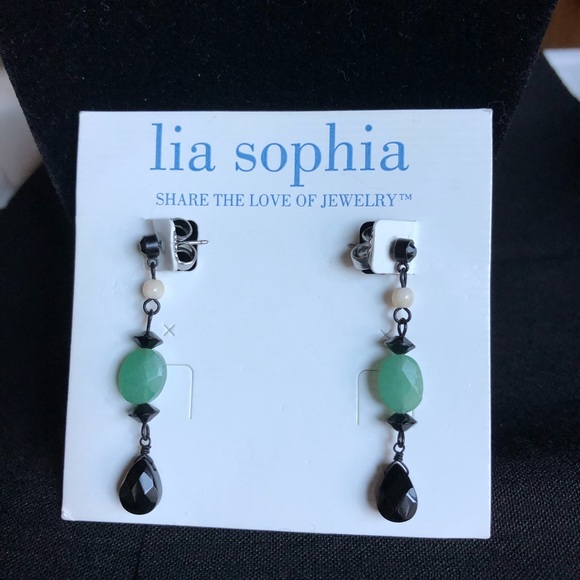 Lia Sophia Jewelry - NWT - Retired Lia Sophia ‘Peppermint’ Earrings